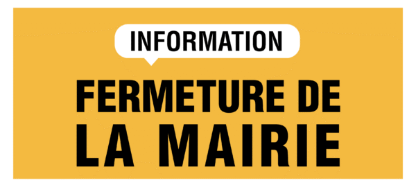 Jours de fermeture de la mairie