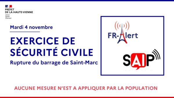 Exercice de sécurité civile le 4/11/2025